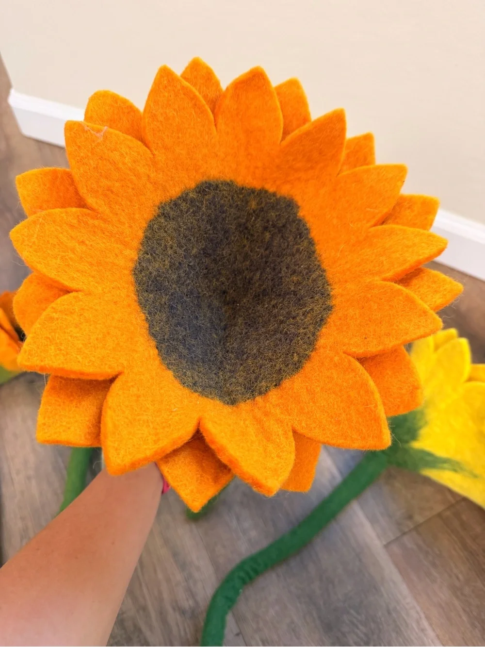 Trader Joe’s Felt Sunflower Stems - Yellow & Orange